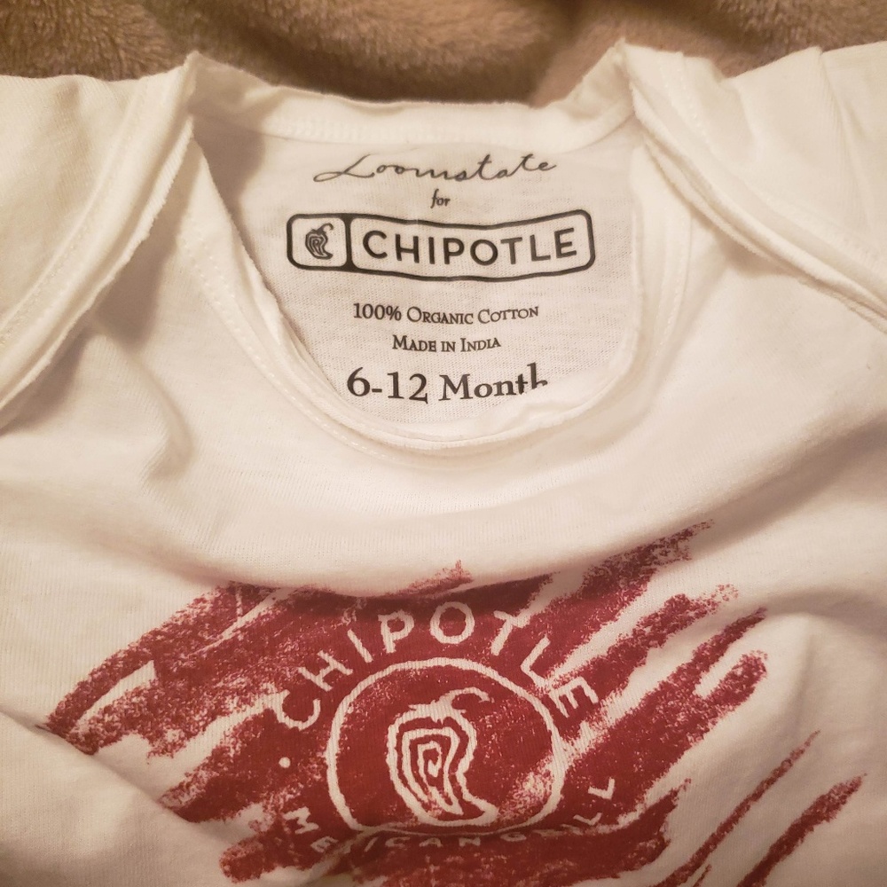 Chipotle Baby Scribble Onesie